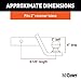CURT 45142 Trailer Hitch Mount, 2-Inch Ball, Lock, Fits 2-In Receiver, 7,500 lbs, 4