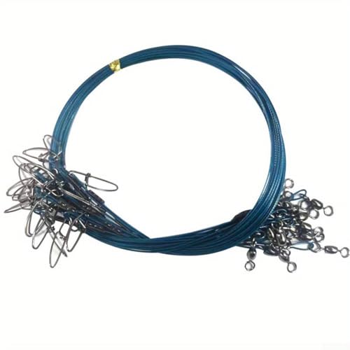 Cable de Pesca de Acero 125lb Nylon Antimordida Paquete 20 miniatura 6