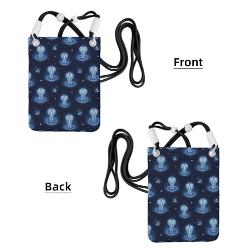 Adjustable Paracord Crossbody Bag, Mini Phone Purse Wallet Lightweight Everyday2