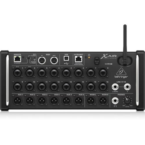 Dj E Iluminación, Musical Instruments Behringer XR18 Mezcladora, color Negro