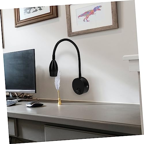 SHINEOFI Lámpara de Pared LED Estilo Simple para Lectura Aplique Flexible con Protección Iluminación para Dormitorios y Reducidos Blanco