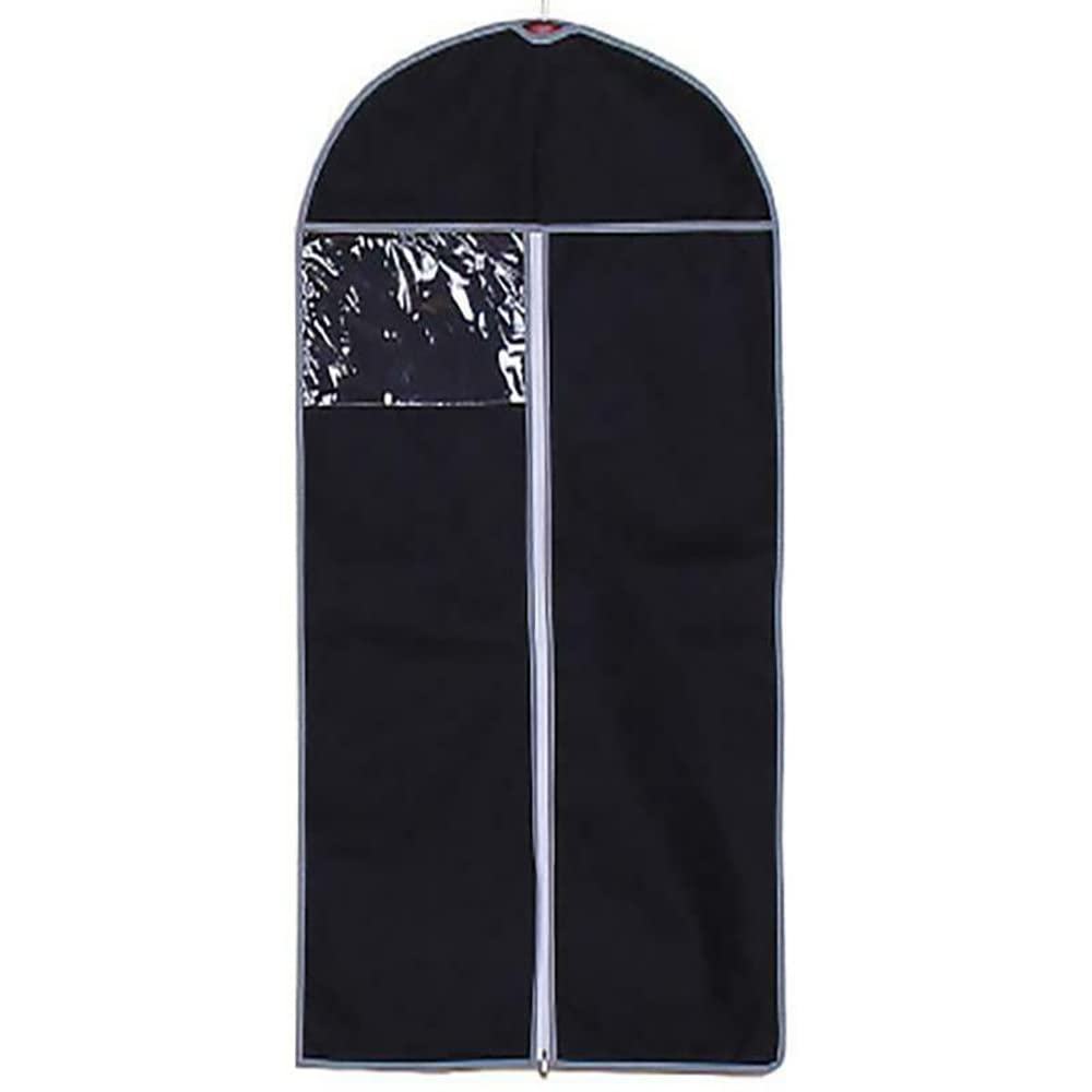 Van Der Linn Pack of 1 Breathable Garment Suit Bags (Black, 120cm)