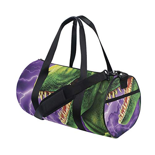 ZOMOY Bolsa de Deporte,Dinosaurio T-Rex,Nuevo de Cubo de impresión Bolsas de Ejercicios Bolsa de Viaje Equipaje Bolsa de Lona