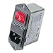 AC Power Entry Modules 10A Medical Filter Red Illum Switch