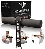 VIKINGSTRENGTH Forearm Blaster- Fat Thick Grips Forearm Strength Excercise Equipment for Men and Woman. Thick Wrist Roller Grips for Muscle Building and Injury Prevention Hand Grip Strengthener