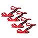 4 x Roll Bar Grab Handles Grip Handle for Jeep Wrangler YJ TJ JK JK JL JLU Sports Sahara Freedom Rubicon X & Unlimited 1955-2021 (Red)