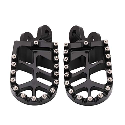 Image of AnXin Foot Pegs Footpegs Footrests Foot for KLX300 KLX300R KLX300SM 97-07 20-24 KLX250 06-20 KLX250S 09-14 KLX250R 94-96 KLX650 93-96 Dirt Bike Black