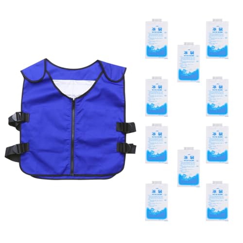 Gilet rafraîchissant canicule poche de glace réutilisable pour femme