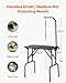 VEVOR Pet Grooming Table, 32 x18 Inch with Height Adjustable Arm, 220LBS Static Weight Capacity, Foldable Dog Groom Station with No-Sit Haunch Holder with Grooming Loop, for Medium and Small Dogs