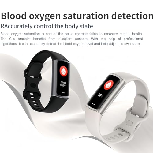 Image of Cubonic New Health Fitness Tracker Watch C68 Smart Bracelet with 1.1 Inch AMOLED Screen Heart Rate Monitor Calories Call Reminder (2024) -Pink