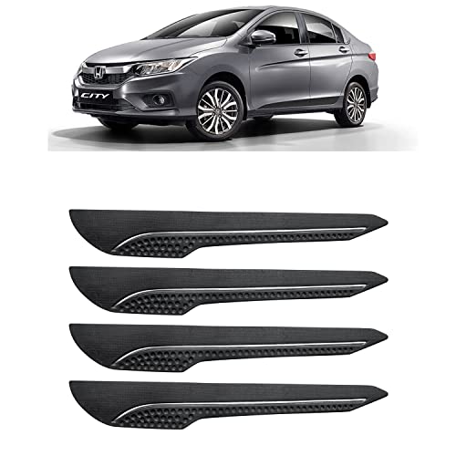 Image of AOSIS-Car Bumper Protector /Bumper Guard for Honda City with Single Chrome Stripe (4-Pcs)