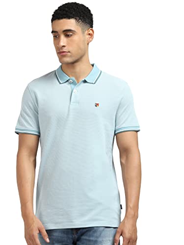 Image of JACK & JONES Men's Solid Regular Fit T-Shirt