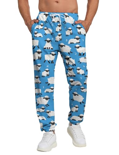 PIANHAUE pantalon jogging poches homme bleu mouton XL