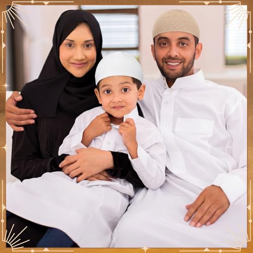 Image of Boyiee Kufi Hat for Men Muslim Knit Kufi Cap Crochet Beanie Skull Beanie African Hat for Men Women