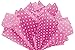 Flexicore Packaging Hot Pink Polka Dot Print Gift Wrap Tissue Paper Size: 15 Inch X 20 Inch | Count: 10 Sheets | Color: Hot Pink Polka Dot