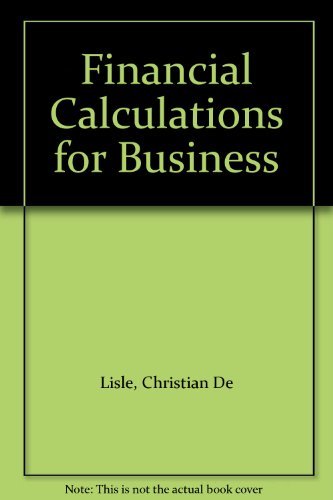 Financial Calculations For Business 
