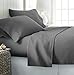 Cotton Sateen Full Bed-Sheet-Set Grey - 4 Piece Bedding Set, Flat Sheet, Fitted Sheet and 2 Pillow Cases- Breathable, Cozy & Comfortable, Hotel Quality Extremely Durable - By Utopia Bedding (Full, Grey)