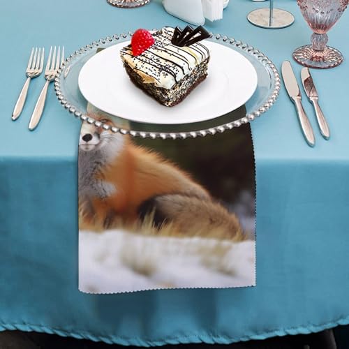Servilletas de Tela Funny Fox 4 Piezas miniatura 4