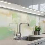 💎 DESIGN EFFET VERRE: Des couleurs éclatantes grâce à une impression de haute qualité, associées à des motifs exclusifs, donnent à cette crédence adhésive un effet verre élégant et luxueux. Un véritable atout déco pour votre intérieur.