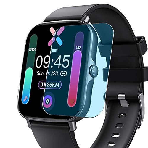 Puccy 3 Pack Anti Blue Light Screen Protector, Compatible With Gueray F15 F15S 1.75" Smart Watch Smartwatch Tpu Film Guard （ Not Tempered Glass Protectors ） #TOP11