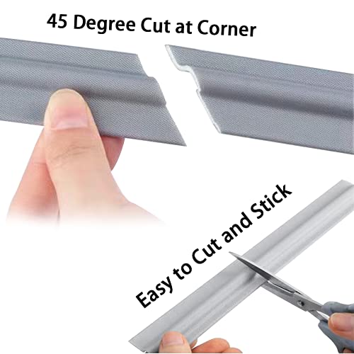 118 Inch/3m Window Draft Stopper Door Side Weather Stripping Soundproof Strip for Door and Window Foam Self-Adhesive Sealing Strip Used for Anti-Collision and Window Insulation Door Draft Blocker
