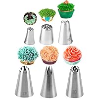 3-teiliges Gras-Spritztüllen Set – Edelstahl-Dekotüllen Für Kuchen, Cupcakes & Gebäck