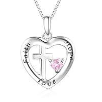 Algopix Similar Product 14 - Bellrela Sterling Silver Cross in Heart