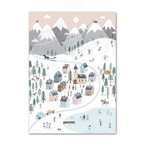 T-YIFUZX 5D DIY Bosque montañoso Kit de Pintura de Diamante DIY 5D Diamond Painting Diamantes de imitación de Diamante Bordado de Punto de Cruz 40x60cm