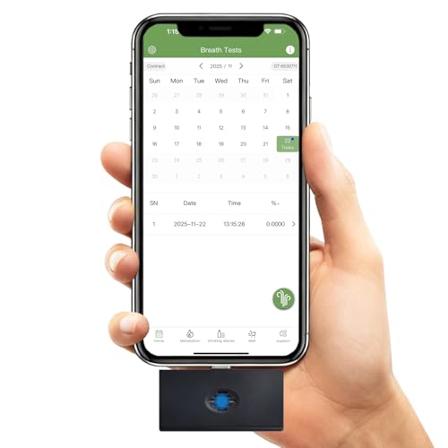 Image of Reflex Portable mini High-Accuracy USB Breathalyzer | Dual sensors | Compatible with iOS and Android Devices | Personal Use & Home | USB C + Adapter for Older iPhones