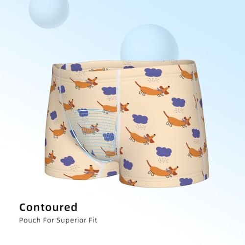 Boys' Cotton Boxer Brief Soft Underwear-Dachshund4
