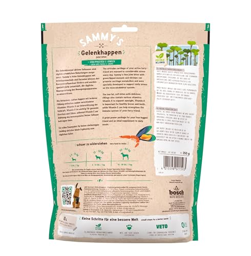 Sammy´s Gelenkhappen | Funktionssnack für Hunde | Zur aktiven Unterstützung der Knorpel und Gelenke | 6 x 350 g