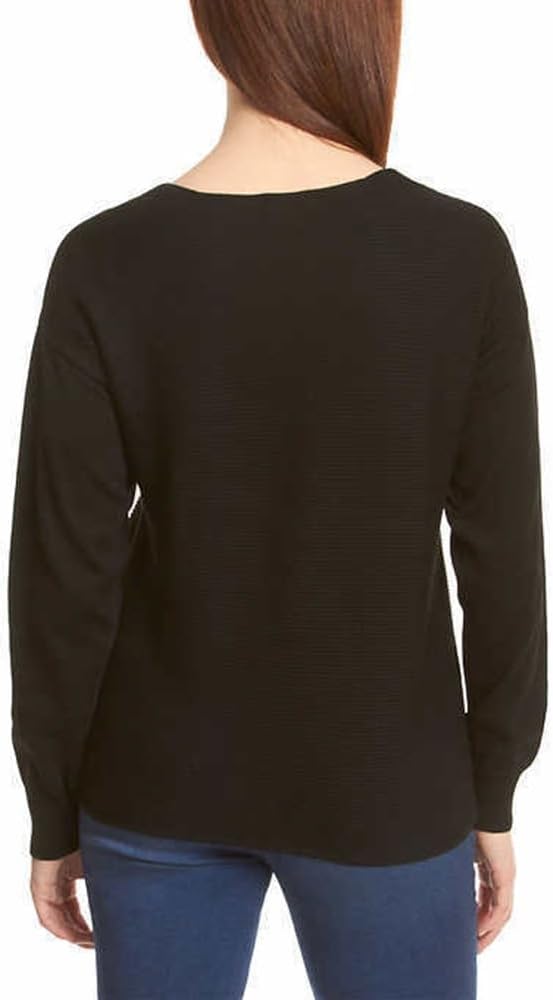 Ella Moss Ladies' Ribbed V-Neck Sweater - Image 3
