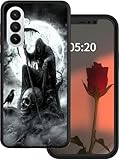 for Samsung Galaxy S26 5G Phone Case with Grim Skulls Reaper Design Women Girls [Slim Thin] Flexible Soft TPU Silicone Lightweight Anti-Scratch Shookproof Protection Cover for Galaxy S26 5G 6.3' 2026