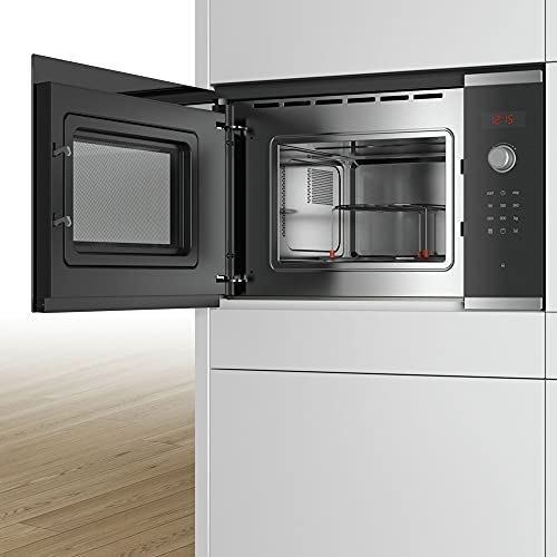 Bosch bel523ms0 eingebaut 20L 800 W schwarz, Edelstahl – Mikrowelle (eingebaut, 20 L, 800 W, Rotation, Berührung, Schwarz, Edelstahl, Knopf) – Bild 5