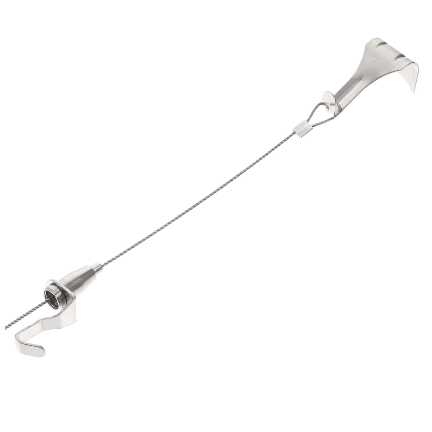 NUOBESTY 5 Juegos Gancho De Riel De Imagen Caballete Regulable Colgador Cuadros Deber Ganchos De Trabajo Pesado Cable Electrico Alambre para Colgar Maceta Alambre Colgante Silver 10 Uds * 5