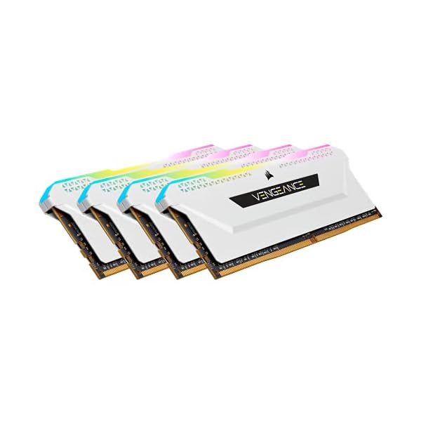 Corsair Vengeance RGB Pro SL 32GB (4x8GB) DDR4 3600 (PC4-28800) C18 1.35V - Módulos de Memoria de Alto Rendimiento, Blancas - Image 4