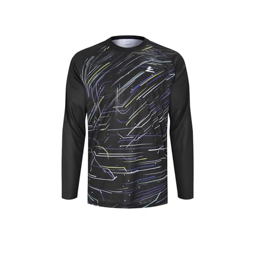 ZesiikLvie BMX Jersey Men's Cycling Down-Hill Jersey Mountain Bike Motocross Shirt Long Sleeve