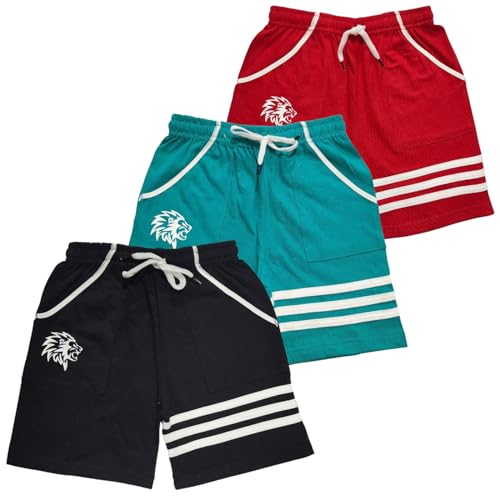 Image of LilBits Boys Pack of 3 Striped Shorts