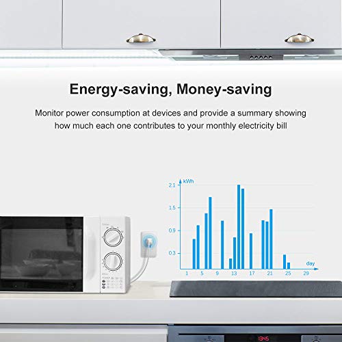SONOFF IW100 Smart Outlet, WiFi In-Wall Outlet with Energy Monitoring, 15 Amp Smart Wall Outlet, Works with Alexa, Google home, Schedule, Remote Control, ETL and FCC Listed, No Hub required - Thumbnail 5