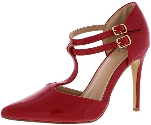 Journee Collection Women's Tru Pumps Women's Shoes, red, Size 8.5 | Image 1