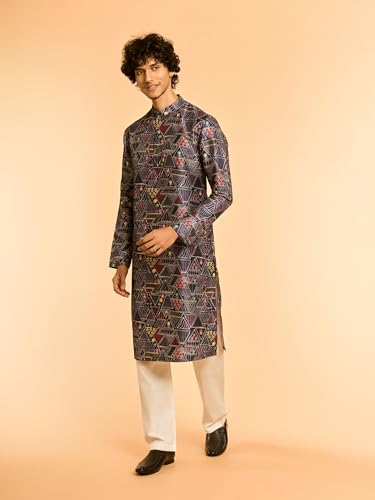 Image of DIWAS BY MANYAVAR Men's Abstract Prints Casual Kurta (1pc)