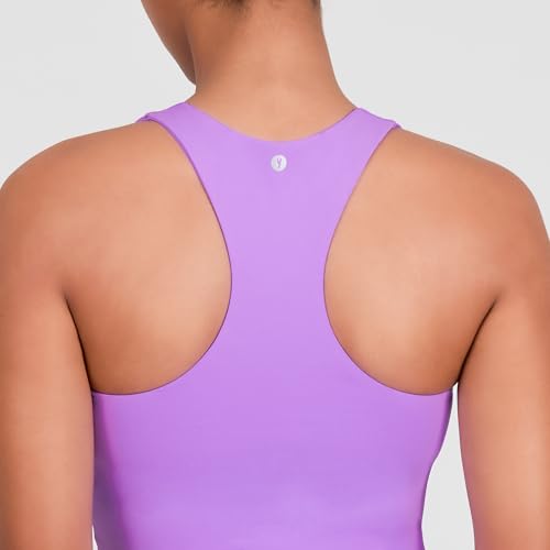 Image of YITTY Active Sports Bra Tank, Tank Top for Women with Built-in Bra, Racerback, Removable Cups, Low-Impact Yoga and Gym