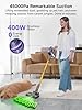 MV3 Cordless Vacuum Cleaner, 45KPa/550W/50Mins Stick Vacuum for Home, Anti-Tangled Vacuum Cleaner with Detachable Battery, LED Display, Lightweight Handheld Vacuum for Pet Hair/Carpet/Floor
