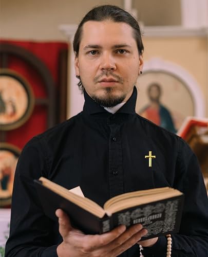 25/50/100 pieces small metal golden Religious Christian Cross brooch pin enamel Chaplain Cross lapel pins funeral Church prayer bulk4