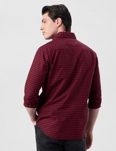 Image of Symbol Premium Men's Checkered Casual Shirt - Regular Fit | Full Sleeve | Pure Cotton (Available in Plus Sizes)
