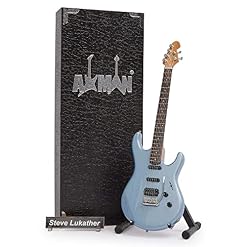 Axman Steve Lukather (Toto) : Music Man Luke – Réplique miniature de guitare (vendeur britannique) - Les Beatles, Paul McCartney, John Lennon, RIngo Starr, George Harrison