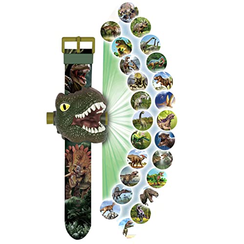 RAYCHY Cartoon Watch Dinosaur Projection Childrens Watch 3D Tyrannosaurus Electronic Watches for Kids