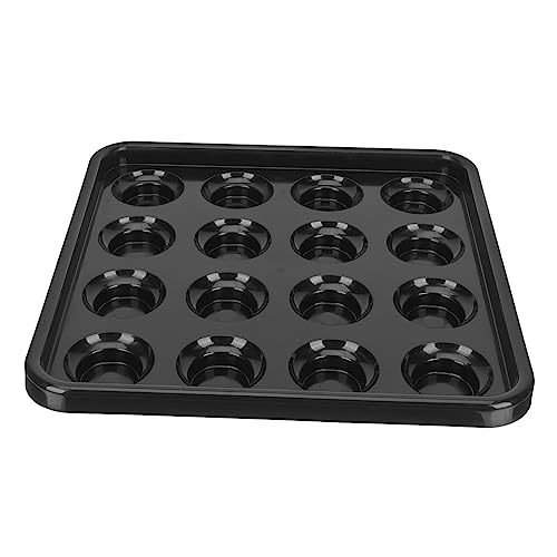 GAROZATION Desktop Billiard Tray Plastic Pool Ball Holder Billiard Ball Rack for Organizing Snooker