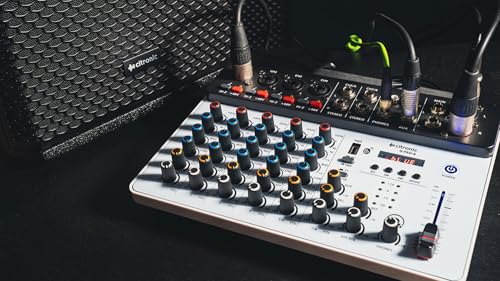 Table de mixage Citronic Q-PAD-8 multi-effets avec interface USB-C audio