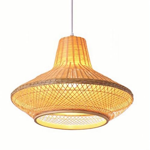 Luminaire Suspendu Chinois Salon Salle À Manger Lustre Bambou Naturel